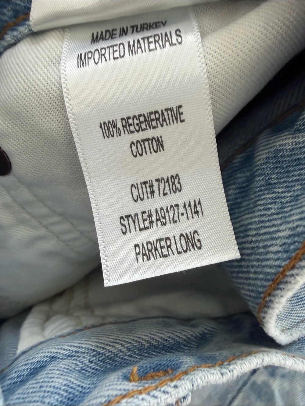Agolde Parker Long Shorts in a light blue - Picture 6 of 6